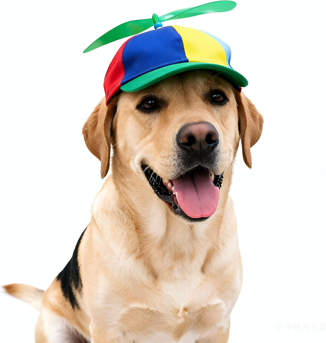 Propeller Pet Hats, Funny Helicopter Adjustment Green Hats for Dog