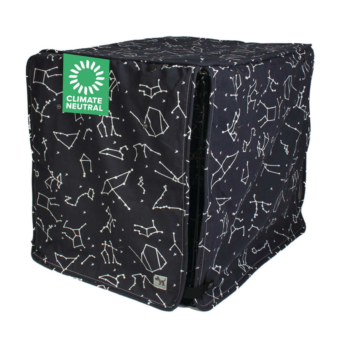 Molly Mutt Deep Blue Dog Crate Cover, Non-Toxic & 100% Cotton