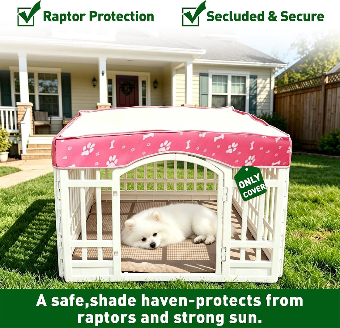 Dog Playpen Mesh Top Cover fits for 36" x 4-Panels,Dog Crate Cover