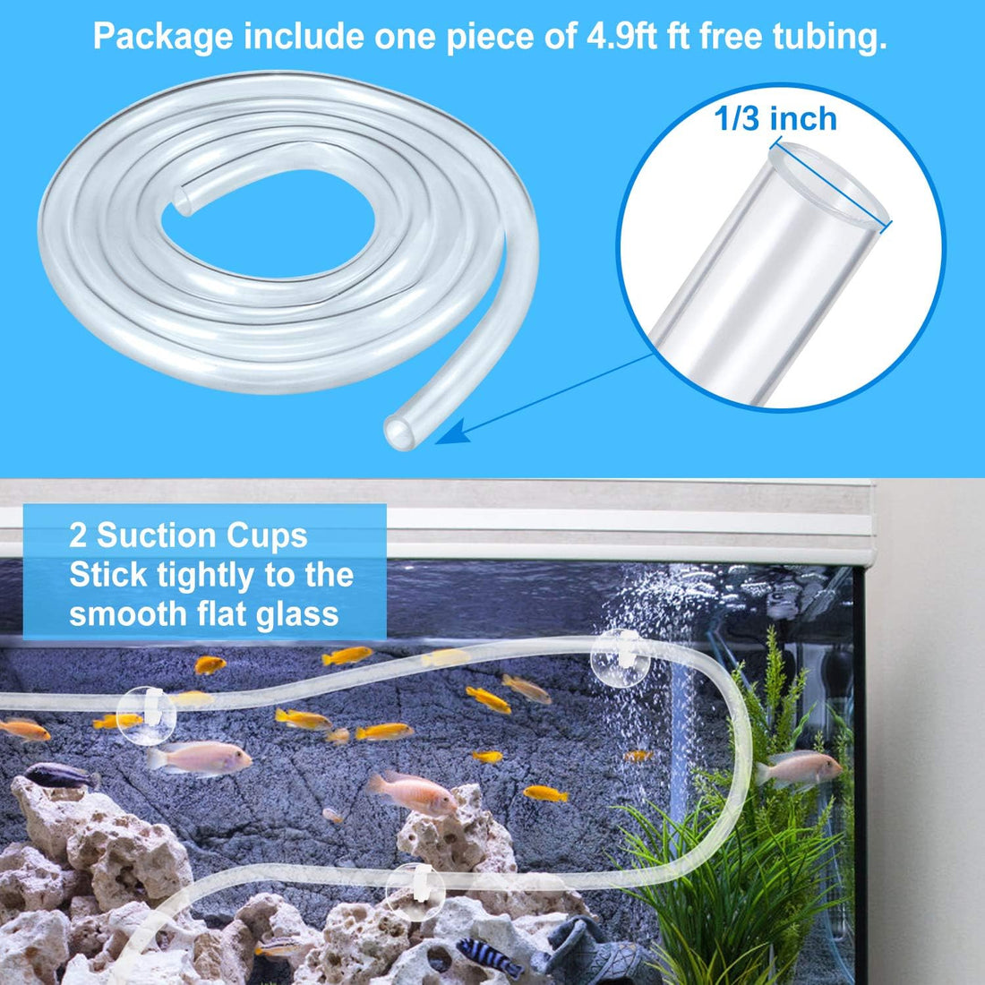 CWKJ 160GPH Submersible Fountain Water Pump with 4.9ft Tubing