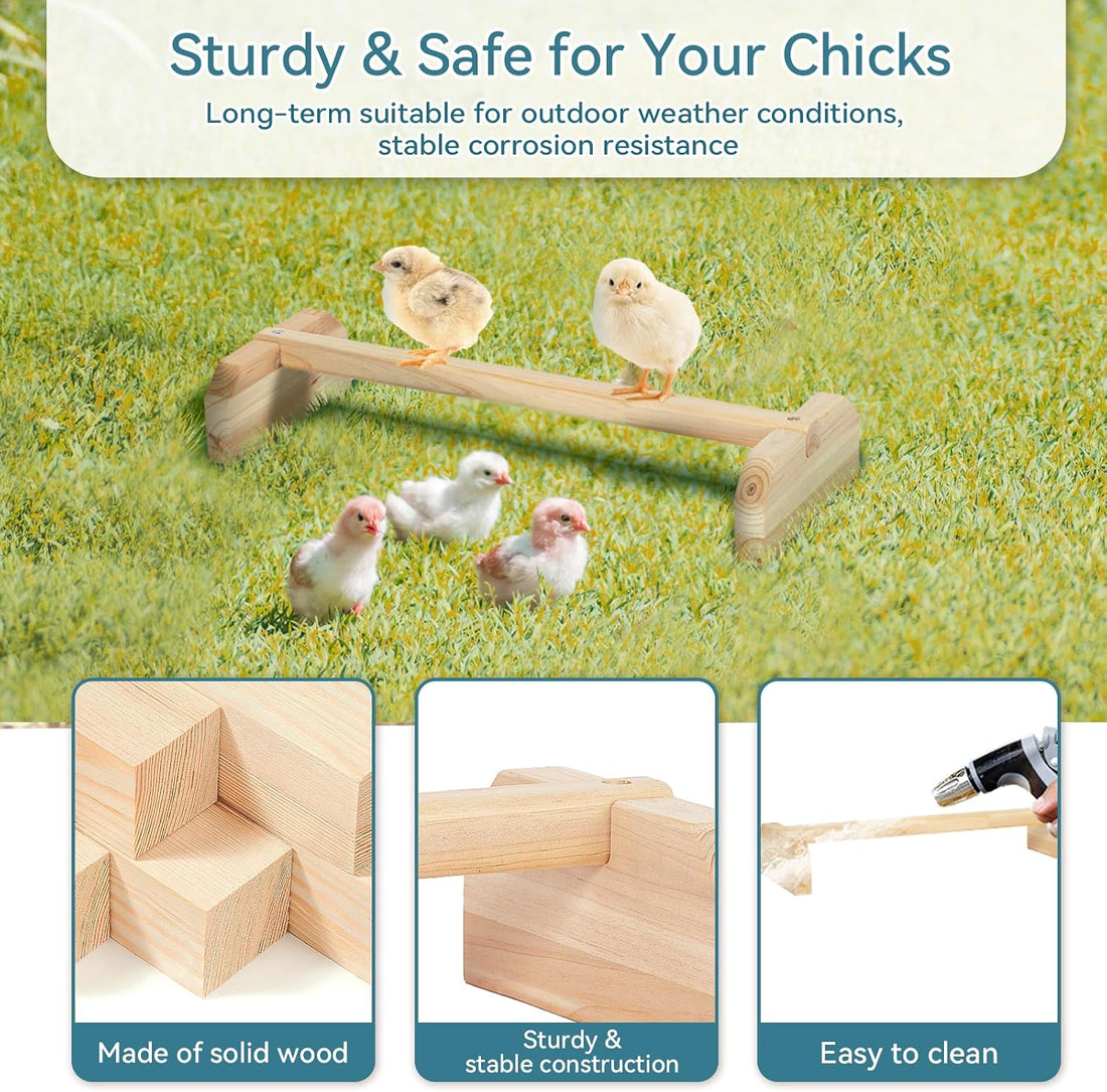 PETSFIT Chick Roosting Bar Prevent Rotation Design
