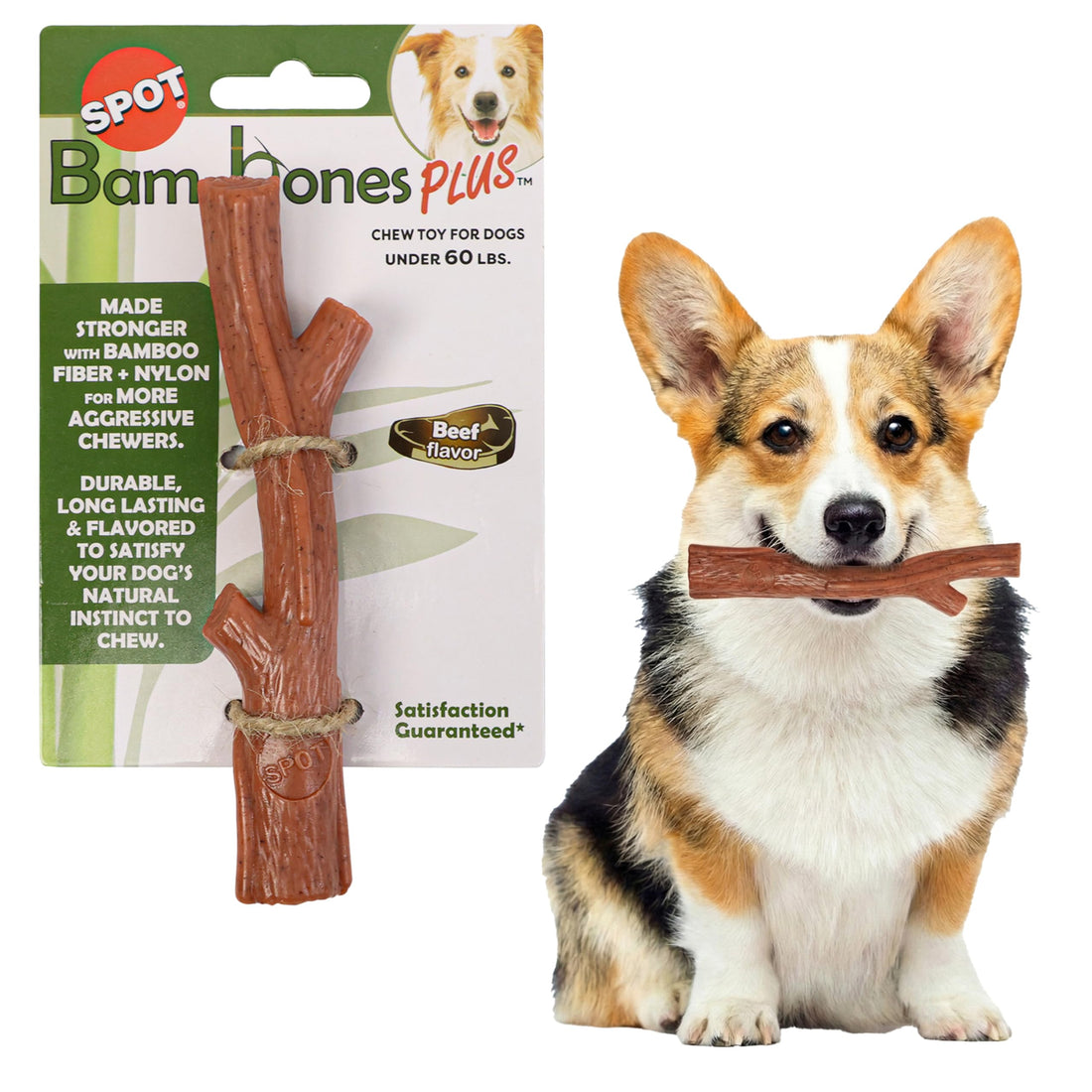 SPOT Bam-Bones Plus Branch -Bamboo Fiber & Nylon