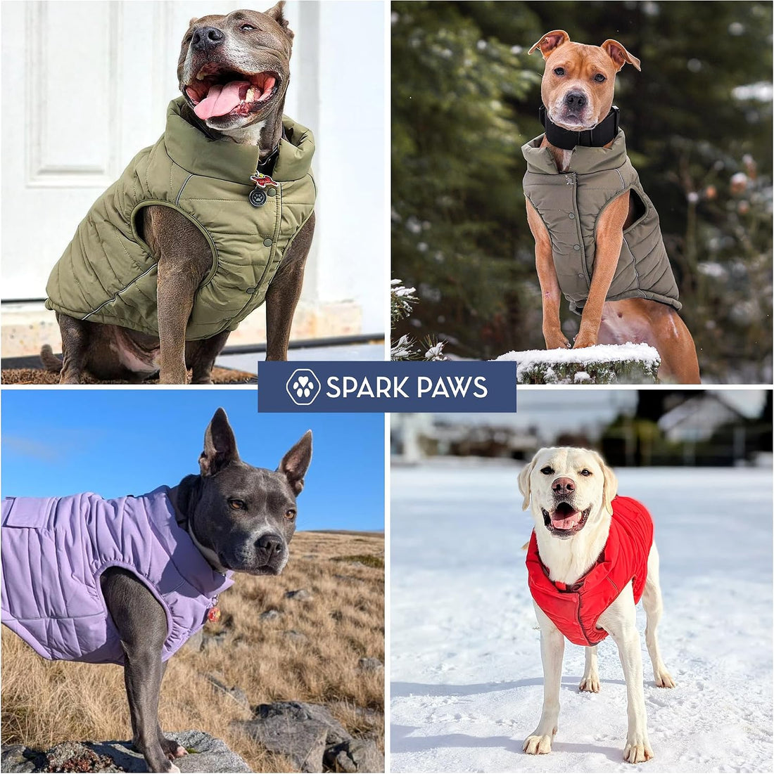Spark Paws Dog Winter Coat Jacket