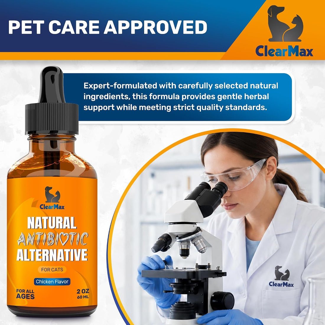 Cat Antibiotic Respiratory Support During Cough & Allergies