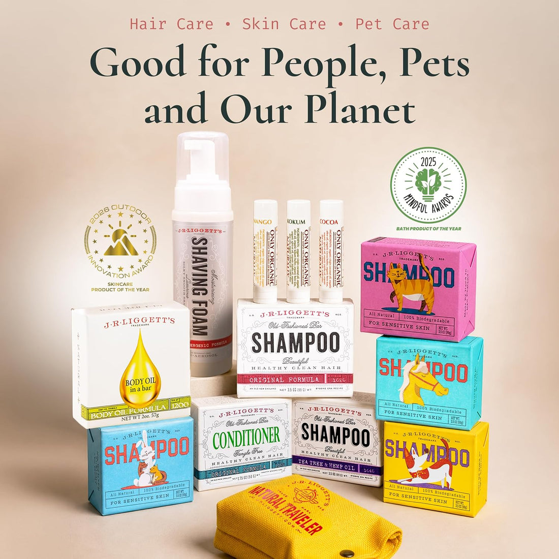 J.R.LIGGETT'S Liquid Small Animal Shampoo for Sensitive Skin 8.45 fl