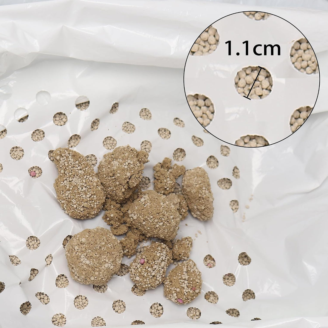Mygeromon Cat Litter Box Liners Sifting Large 7 Count with Holes