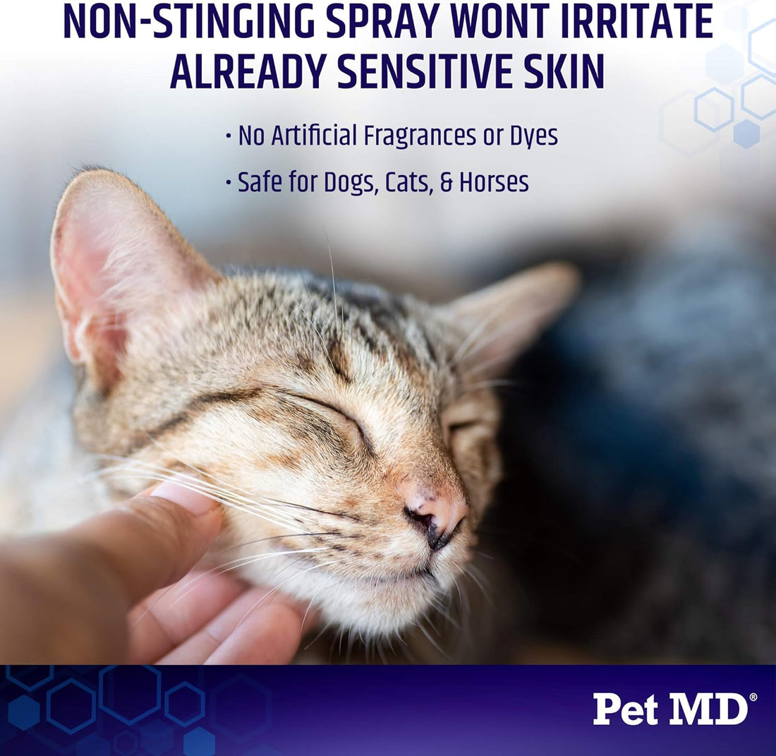 Pet MD Hydrocortisone Spray for Dogs, Cats, Horses - 4 oz