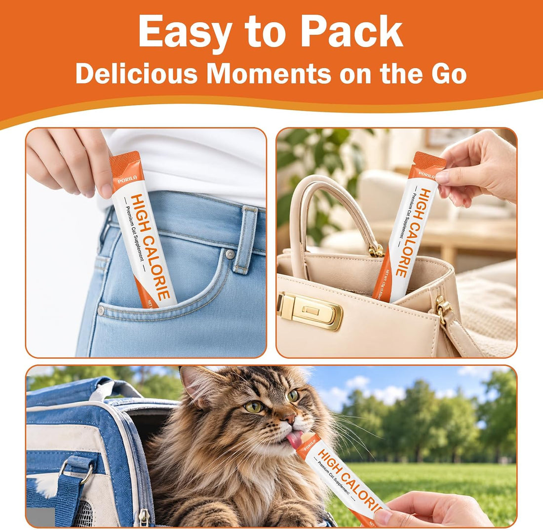 Lickable Cat Treats, High Calorie Nutrition Paste for Cats