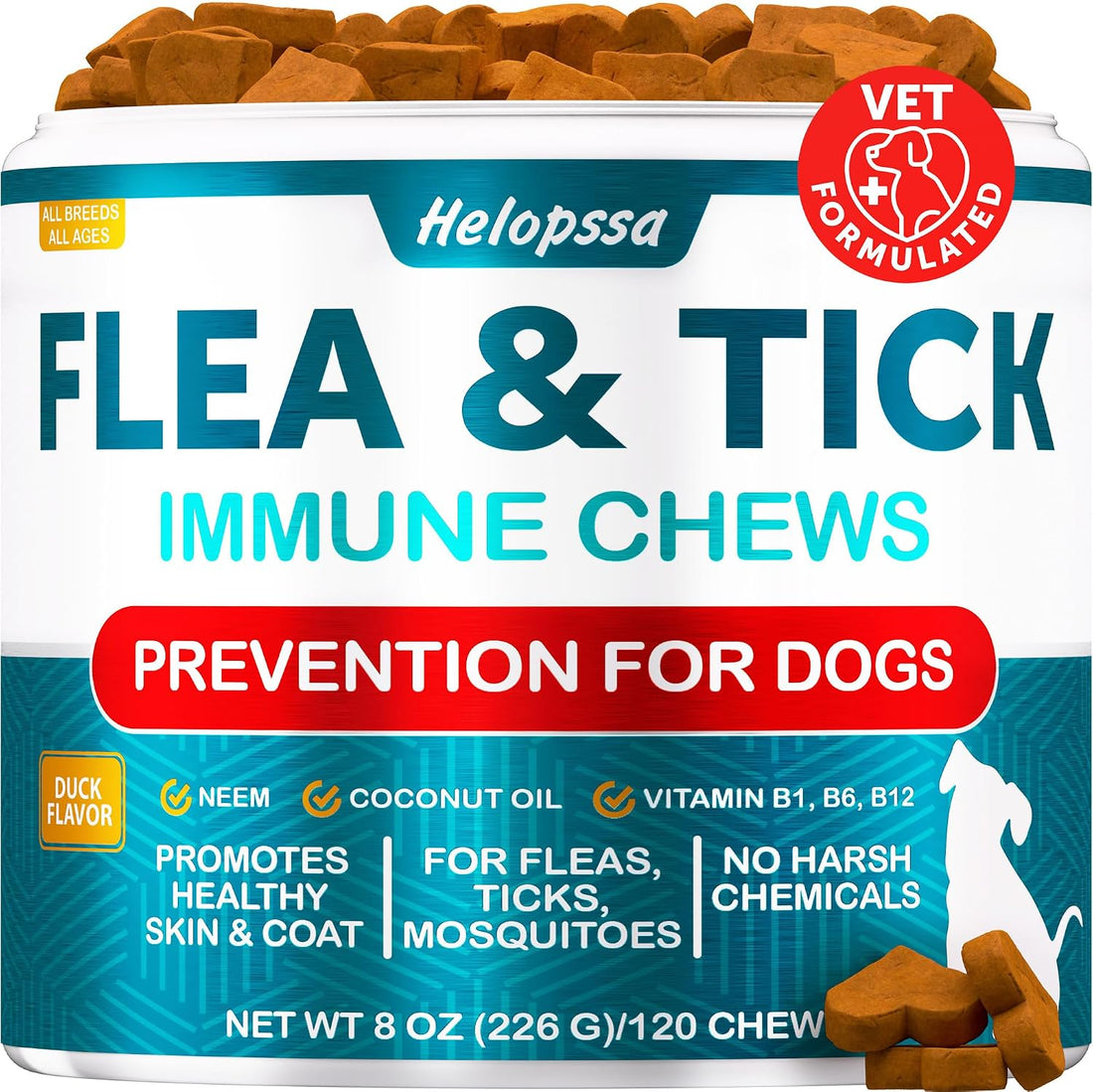 Flea and Tick Prevention for Dogs - 120 Treats