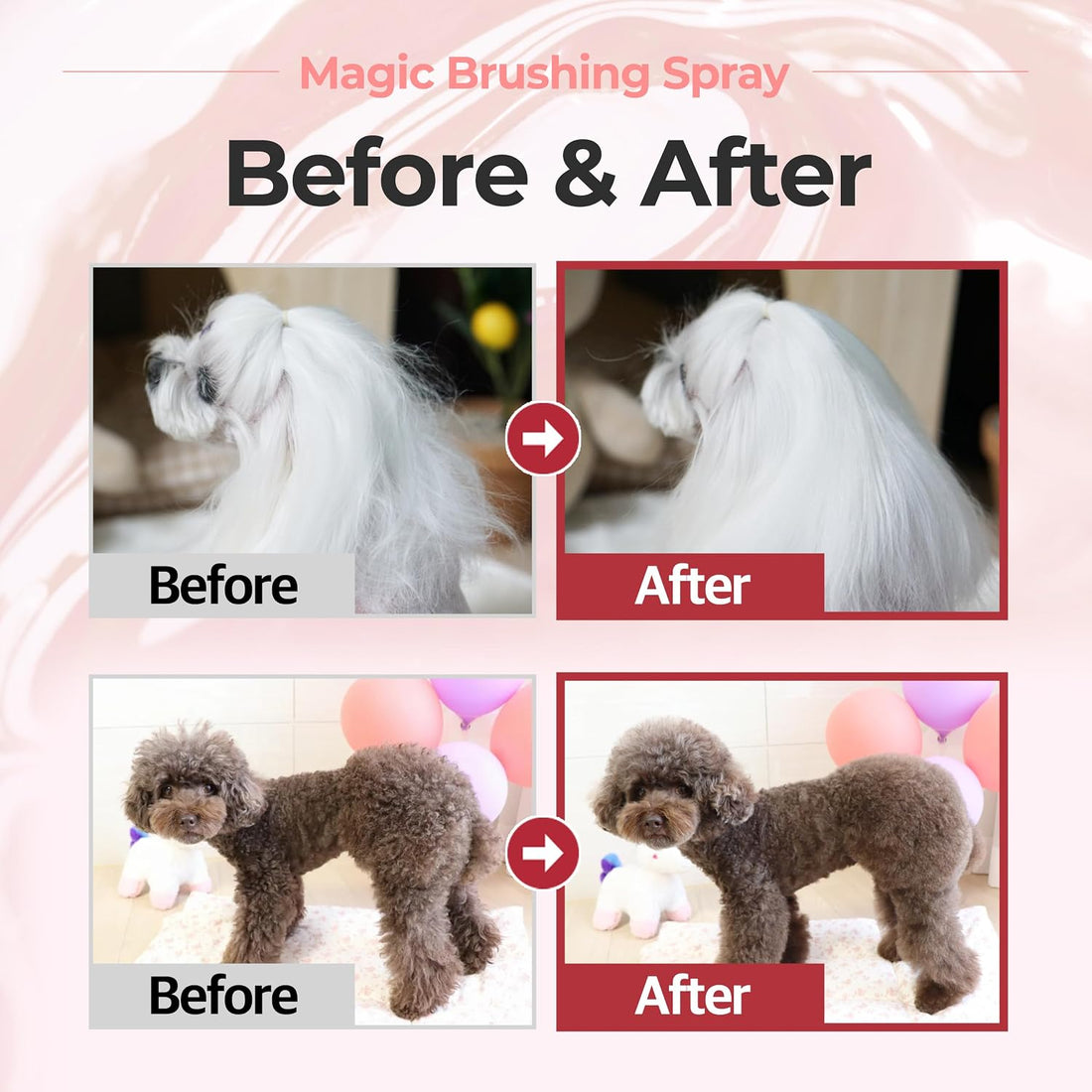 JAYU PET Magic Brushing Spray 1EA + Refill Bottle 2EA