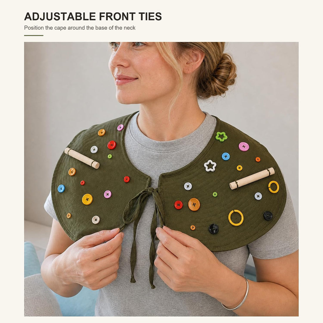 Parrot Shoulder Cape with Two Pine Perches for Bird Training