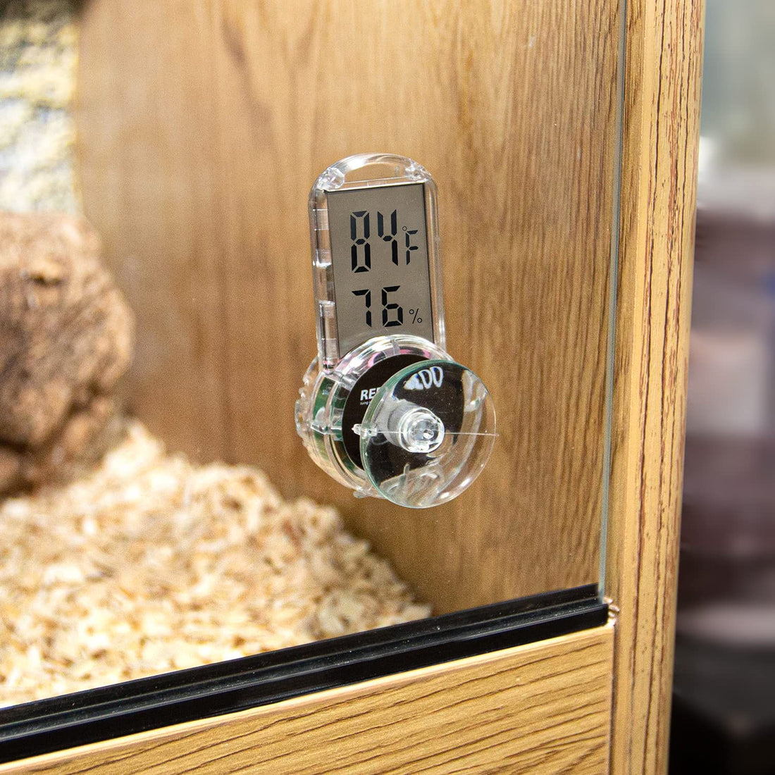 REPTI ZOO Upgraded Reptile Terrarium Thermometer Hygrometer,Digital