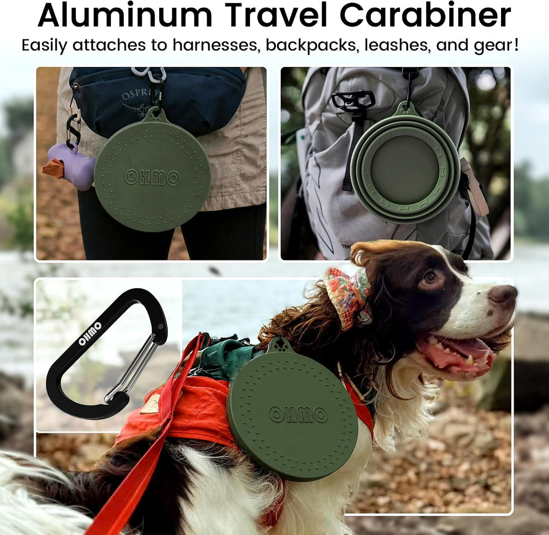 OHMO Spill Proof Collapsible Dog Water Bowl 24oz for Cars