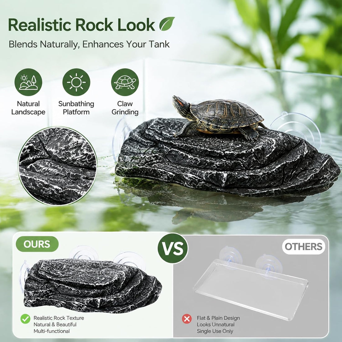 Turtle Basking Platform with Suction Cups