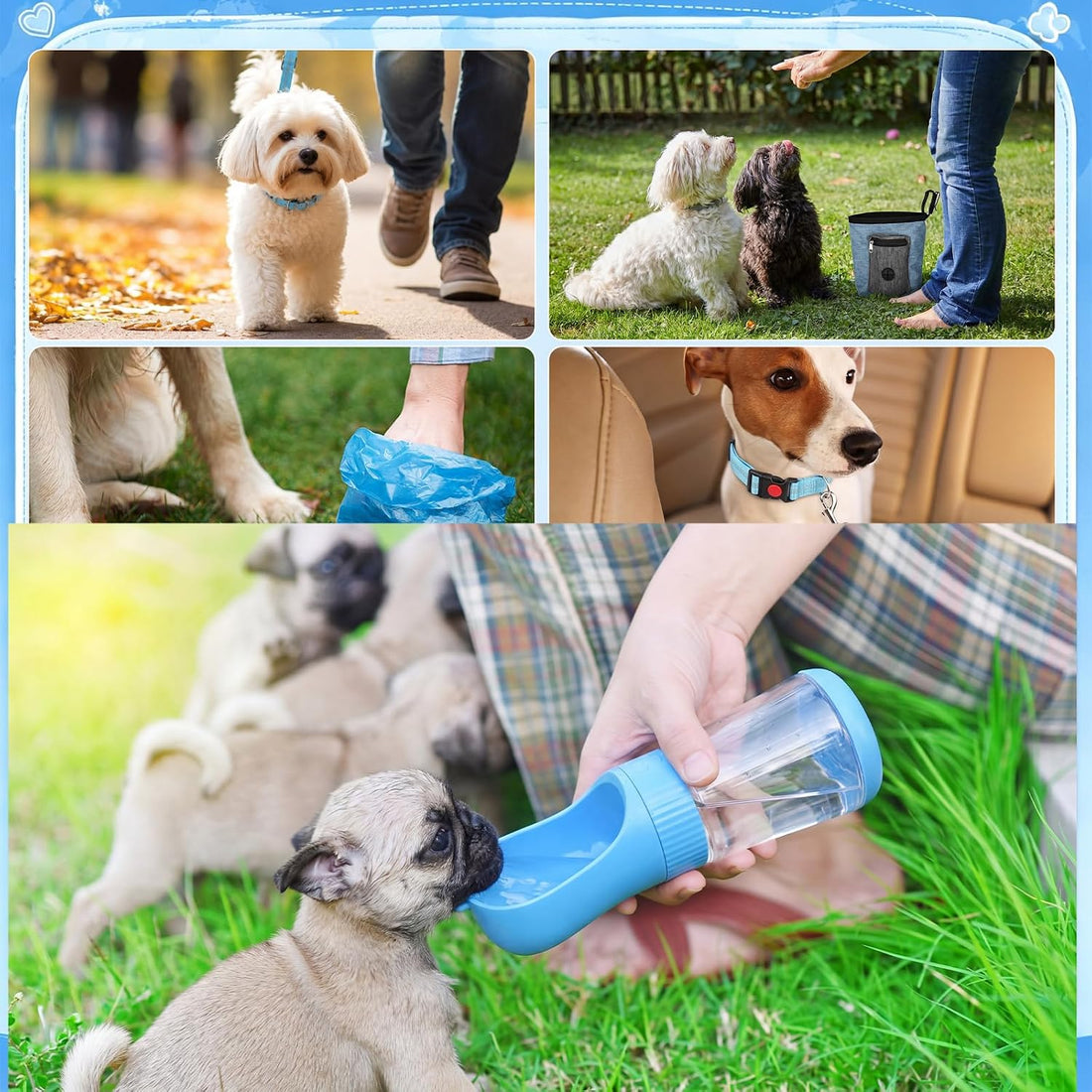 Abbylike 75 Pcs Puppy Supplies Starter Kit for Small Dogs