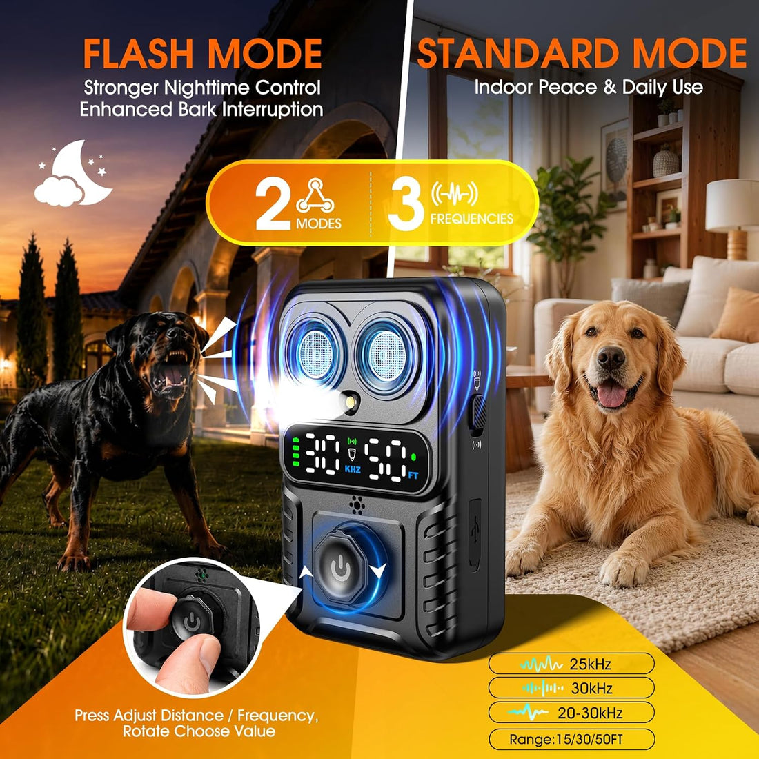 Automatic Bark Control Box, Smart Dog Bark Deterrent Device