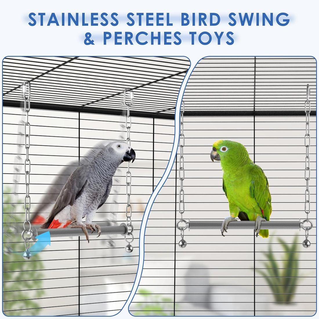 DBNESS Stainless Steel Large Bird Swing