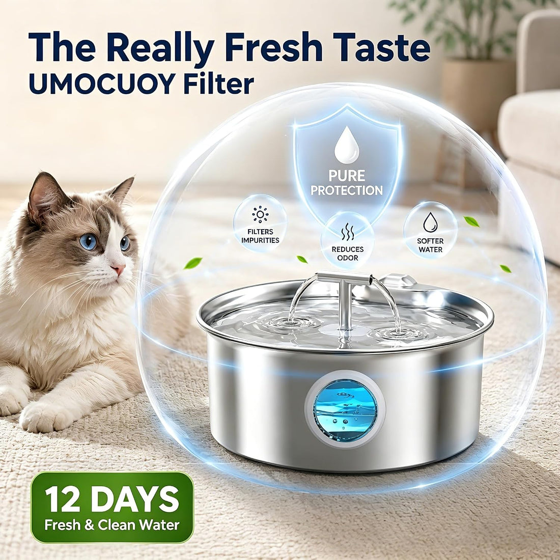 UMOCUOY Cat Water Fountain Filter