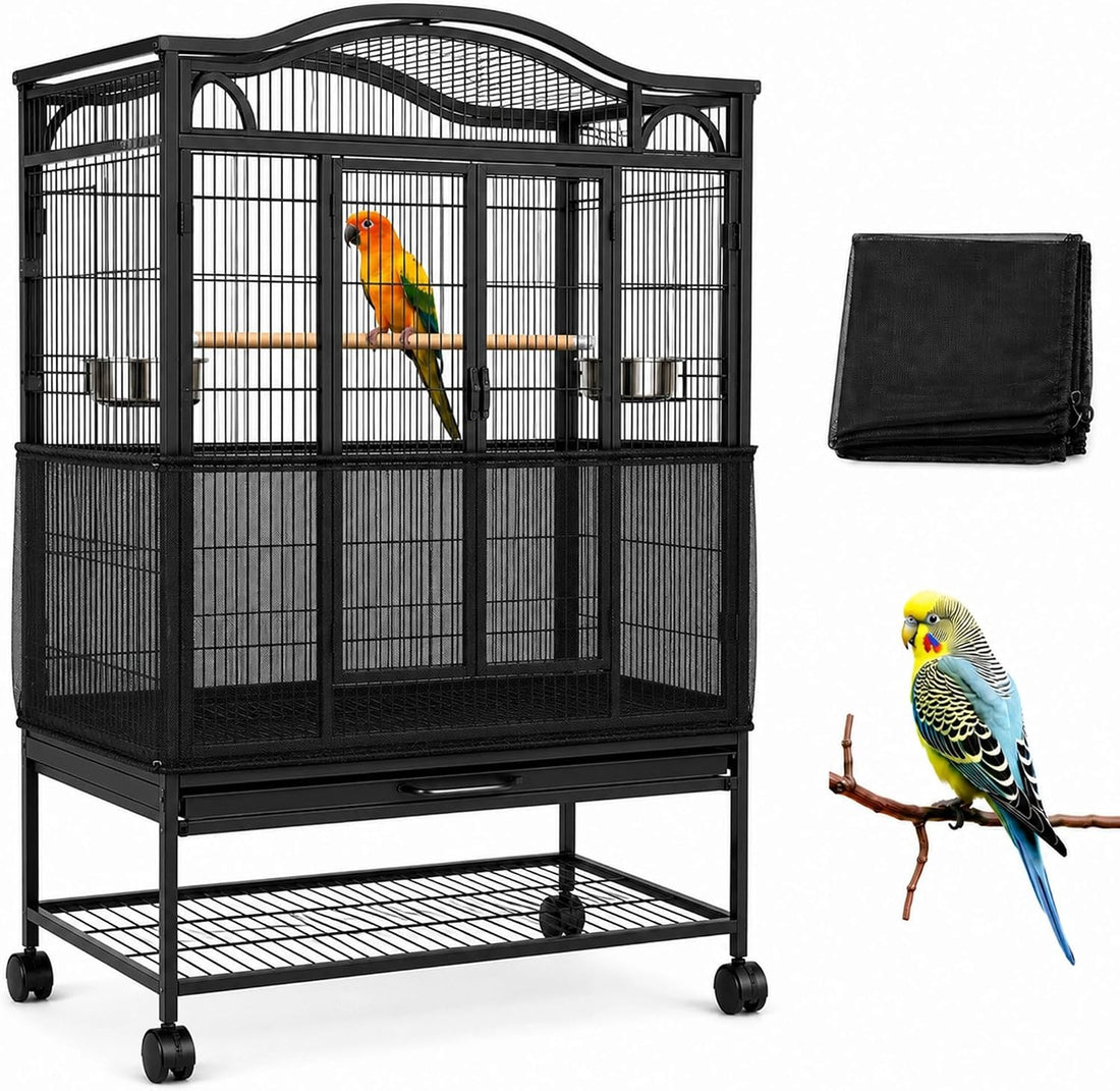 16" H x 118" Circumference Adjustable Bird Cage Seed Catcher Nylon
