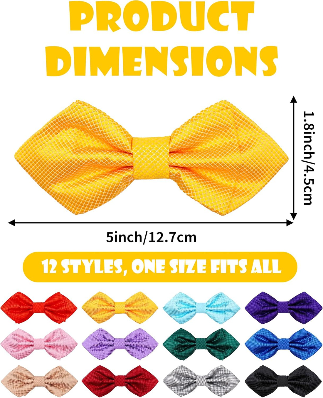 PET SHOW Large Dogs Collar Attachment Bow Ties Embellishment Girls