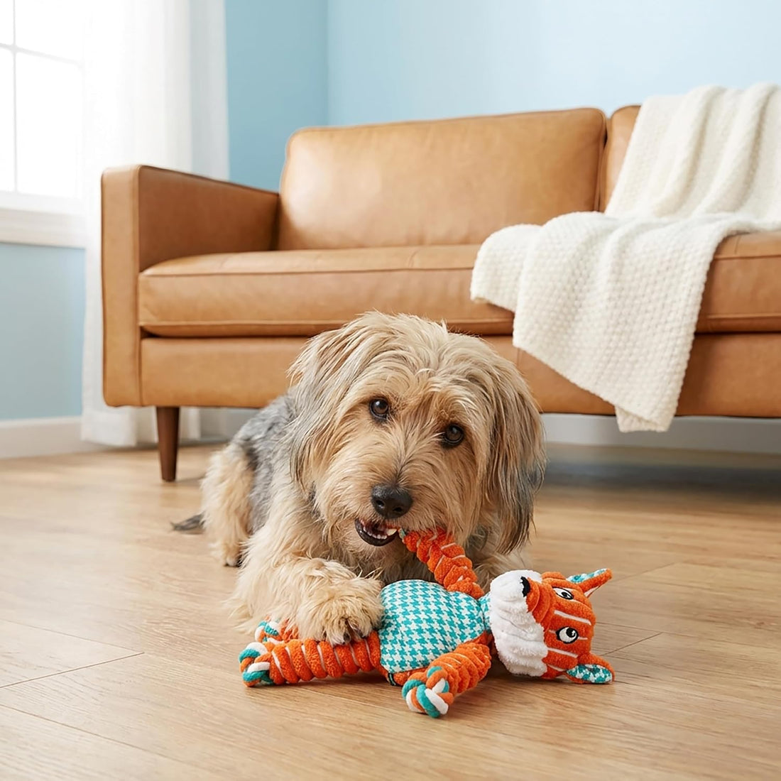 KONG Floppy Knots Rope and Plush Dog Toy