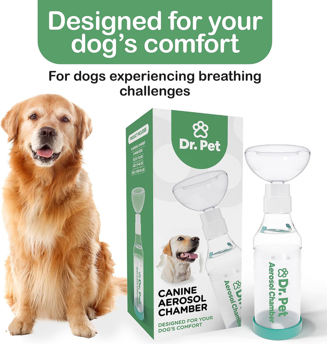 Dog Aerosol Chamber – Canine Inhaler Spacer for Dogs