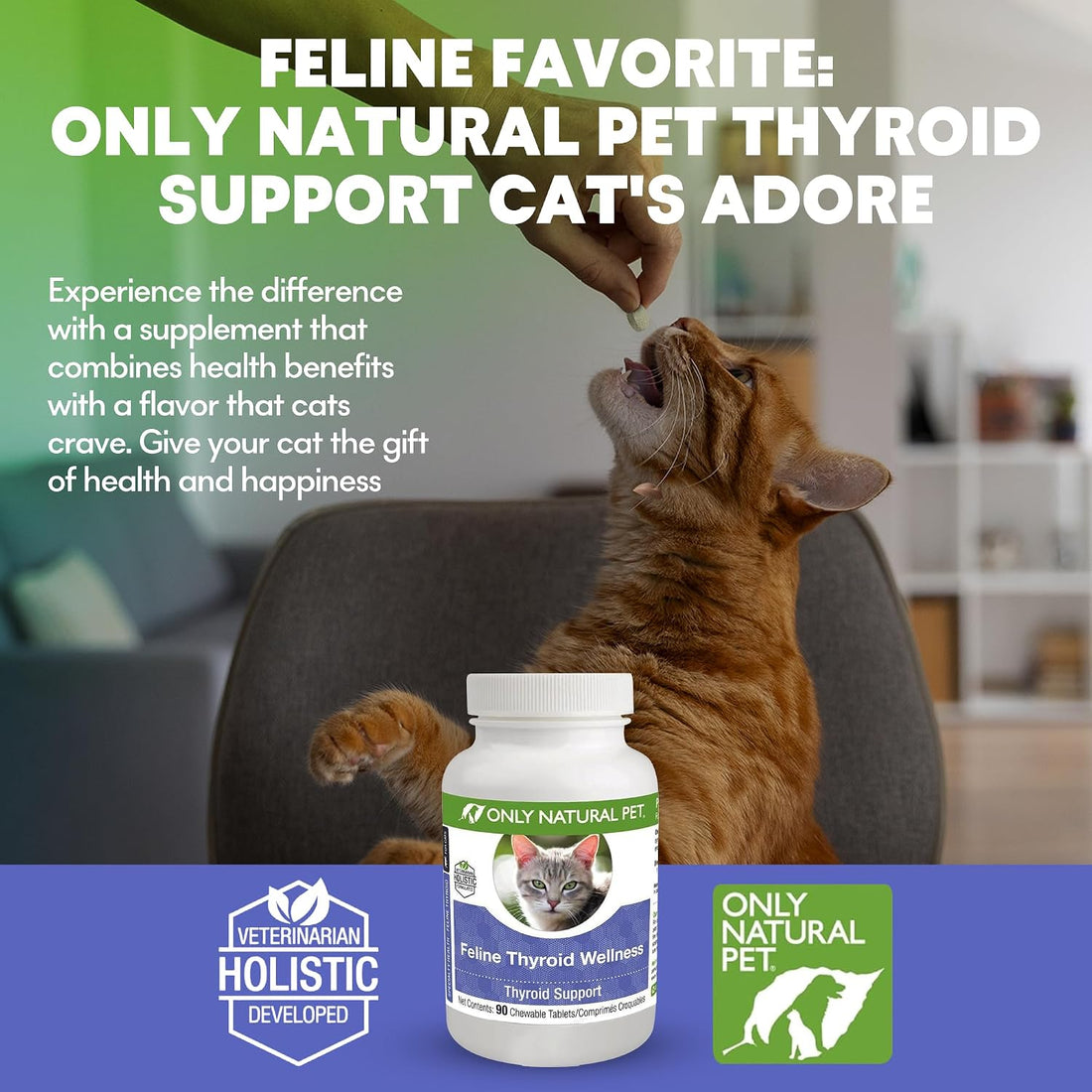 Only Natural Pet Thyroid Support Supplement for Cats