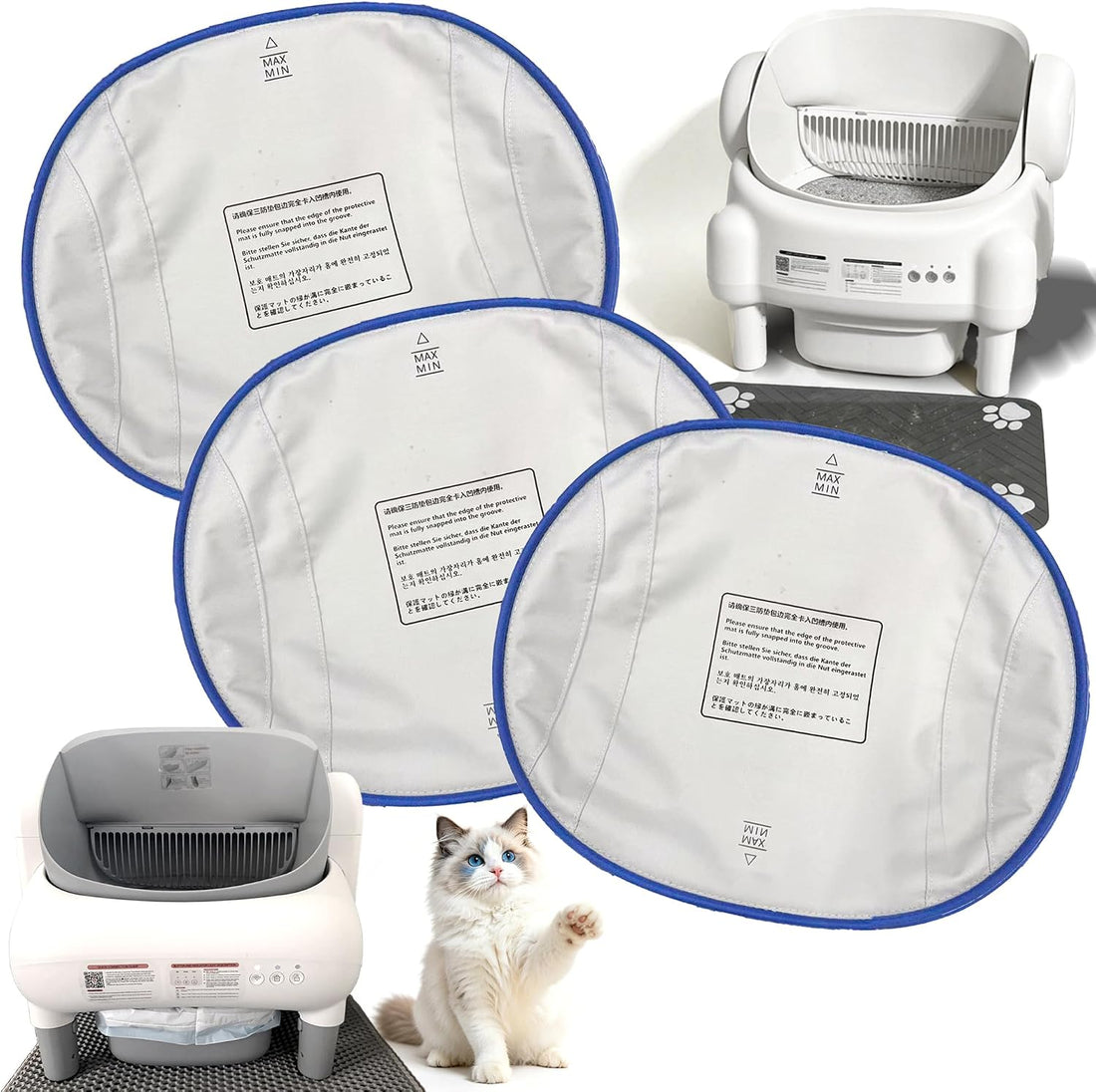 Cat Litter Box Liners for PARUUNTYS Self Cleaning Litter Box