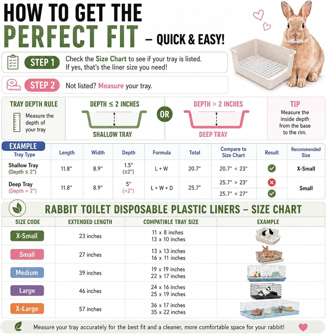 Disposable 50 pcs Small Animal Cage Liners
