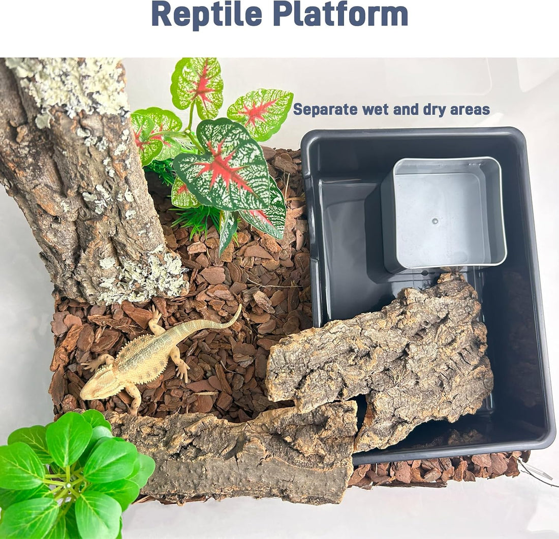 Reptile Hide Cave, Snake Hide for Ball Python & Gecko, Large Size 9.5"