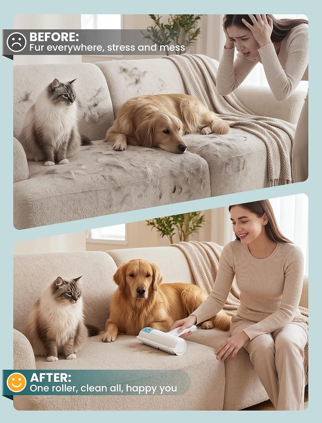 DELOMO Pet Hair Remover Roller