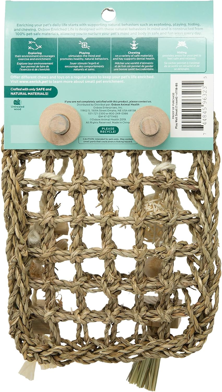 Oxbow Play Wall, Rabbit & Guinea Pig Toys, Guinea Pig Accessories