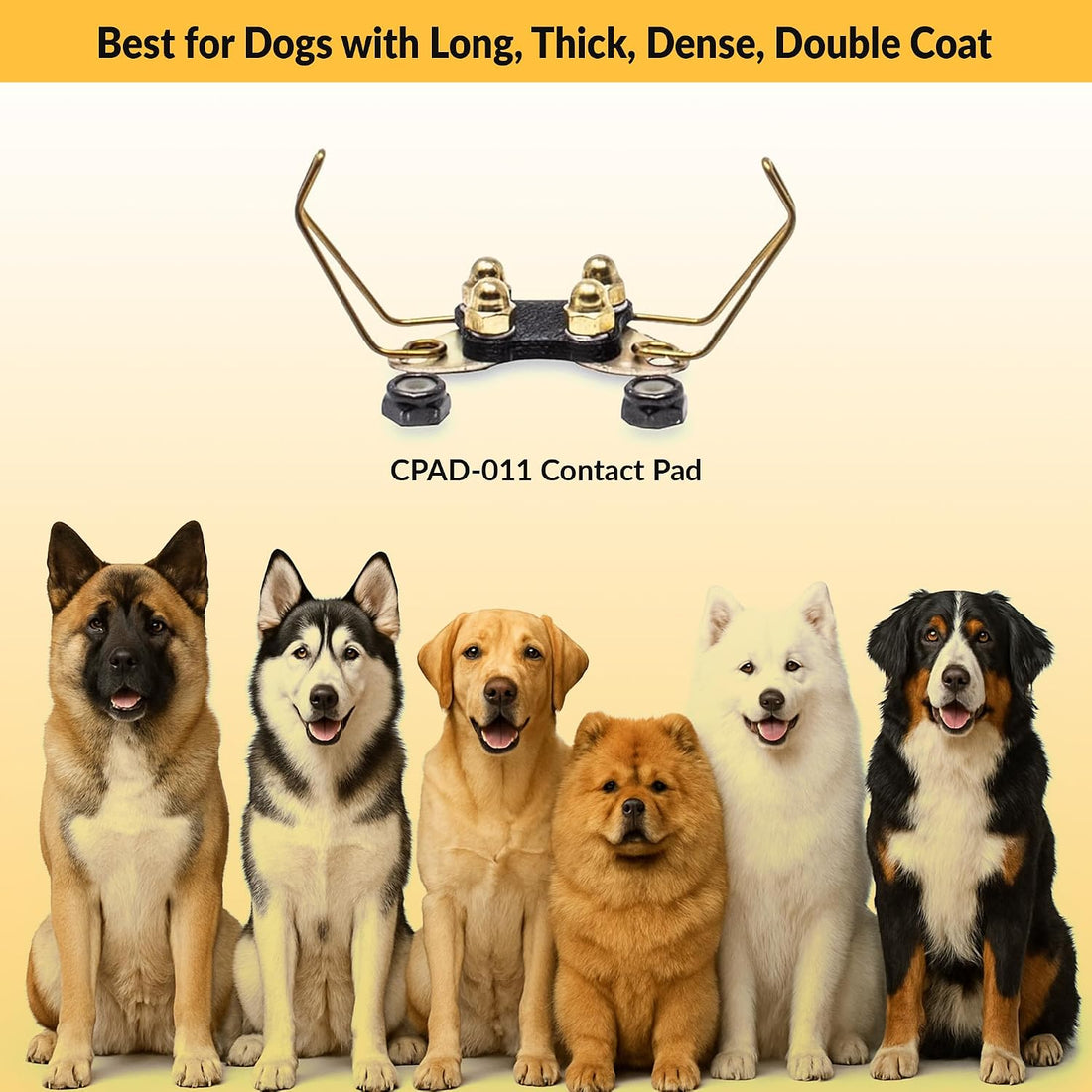 E-Collar Educator CPAD-011 Winged Brass Contact Pads for Training