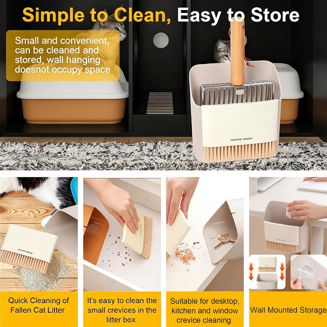 Dreamoon Cat Litter Scoop with Holder