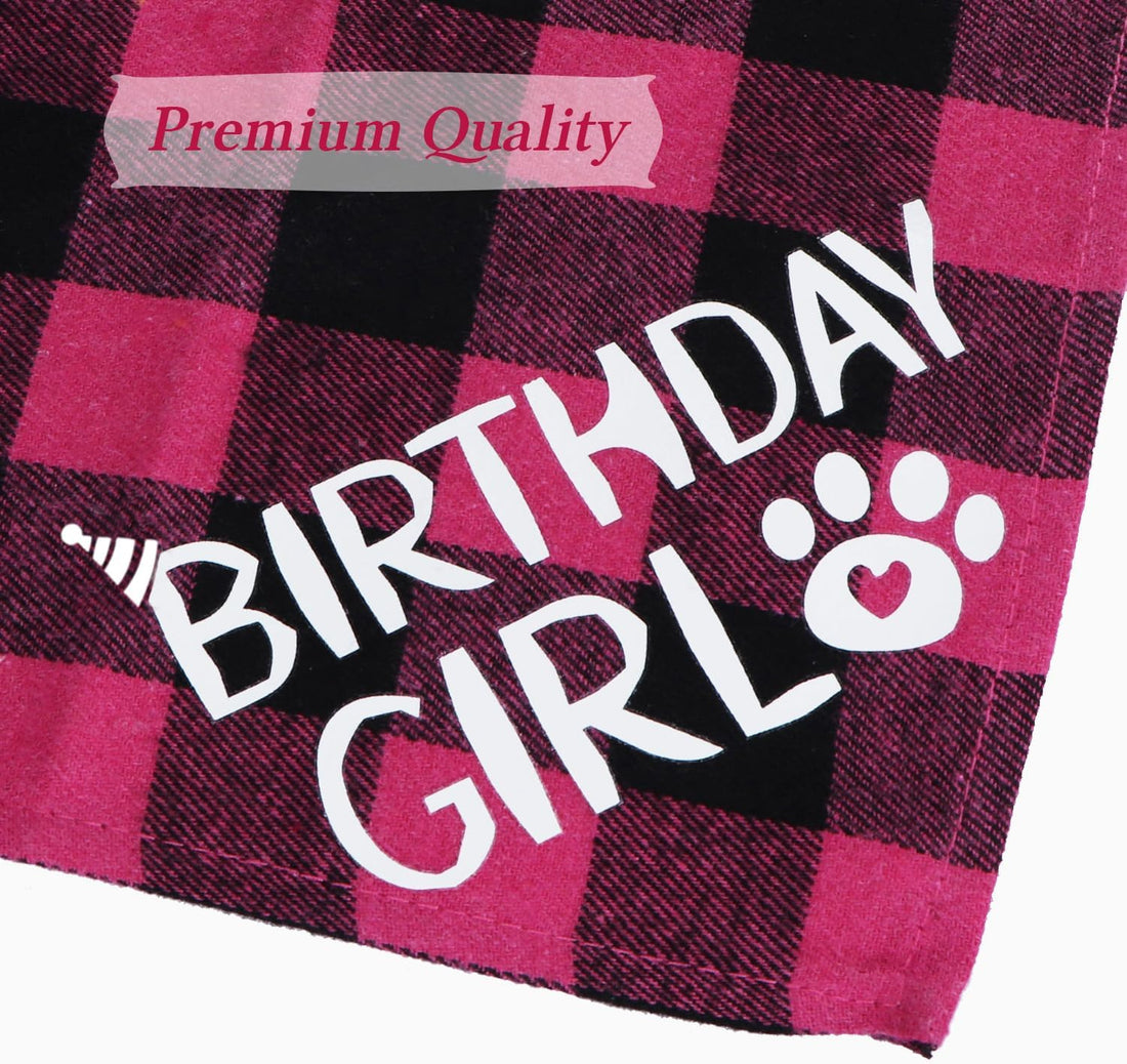 STMK Dog Birthday Bandana, Multi Sizes Dog Birthday Boy Bandana