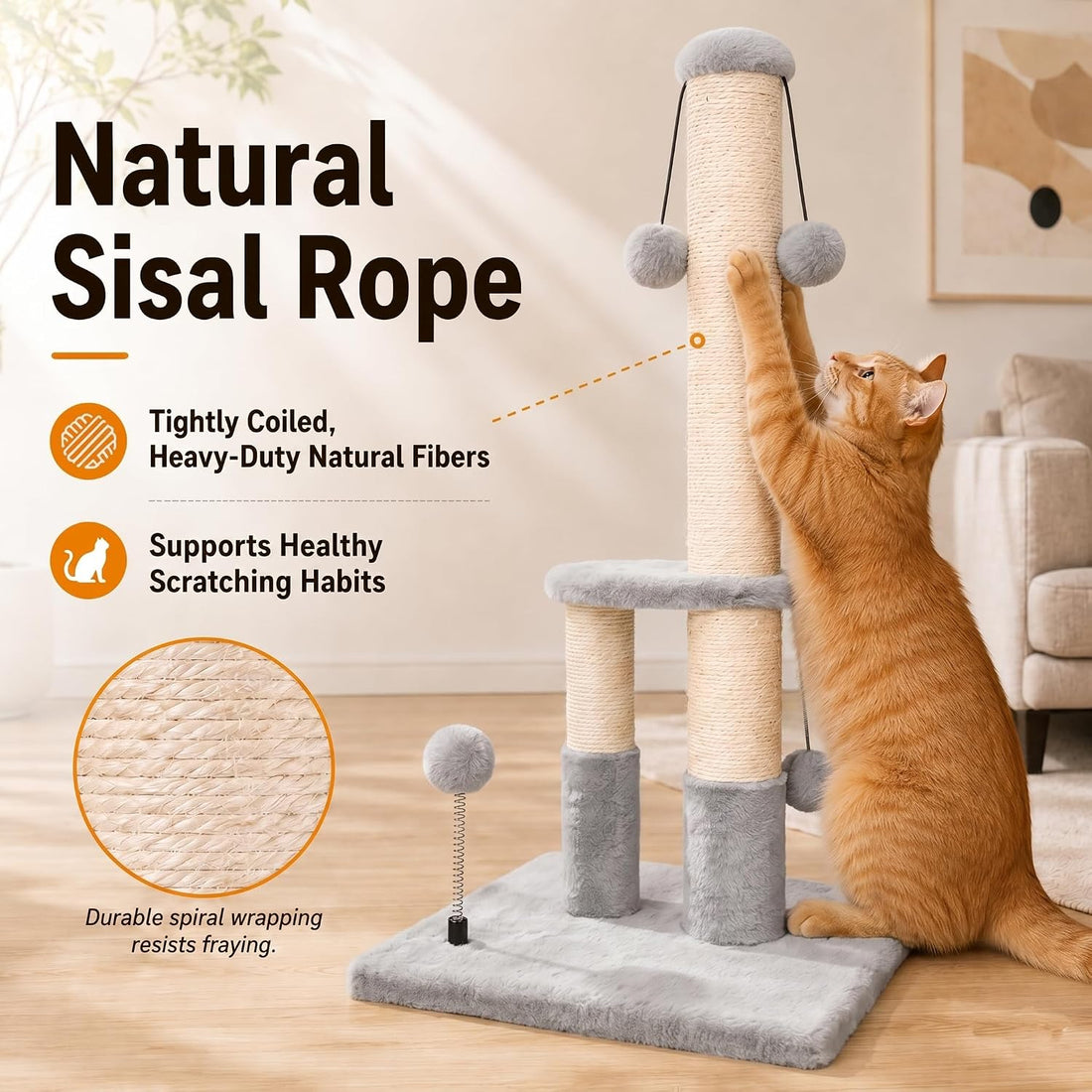 Dimaka Tall Cat Scratching Post