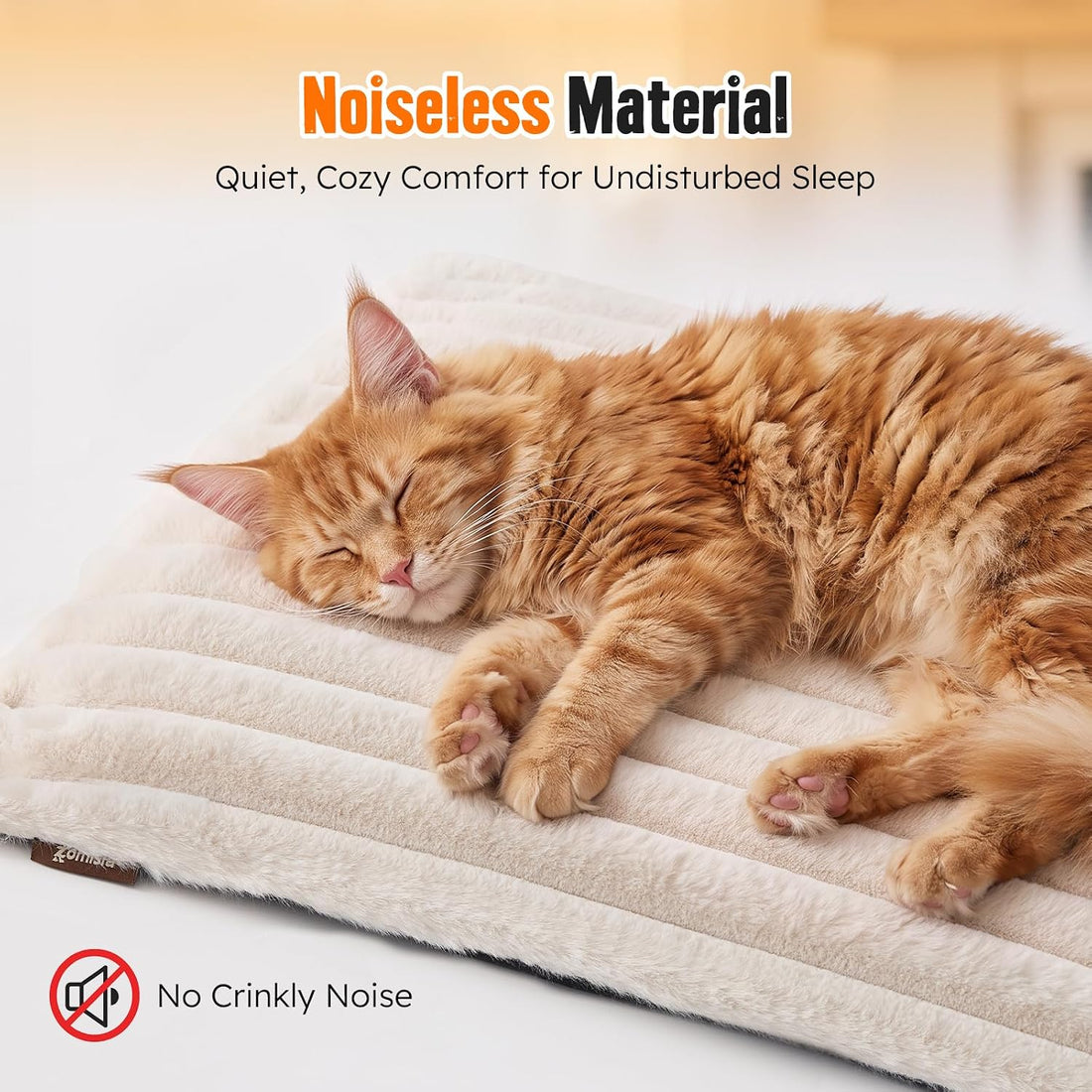 ZOMISIA Self Warming Cat Bed Mat, Thermal Heating Pad for Crate