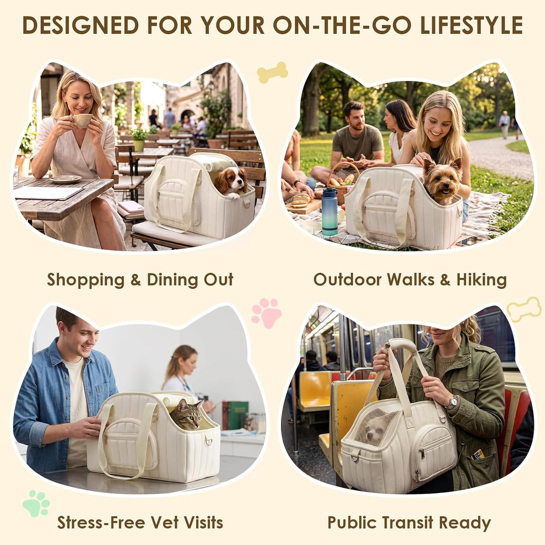 XIAPIA Dog Purse Carrier for Small Dog