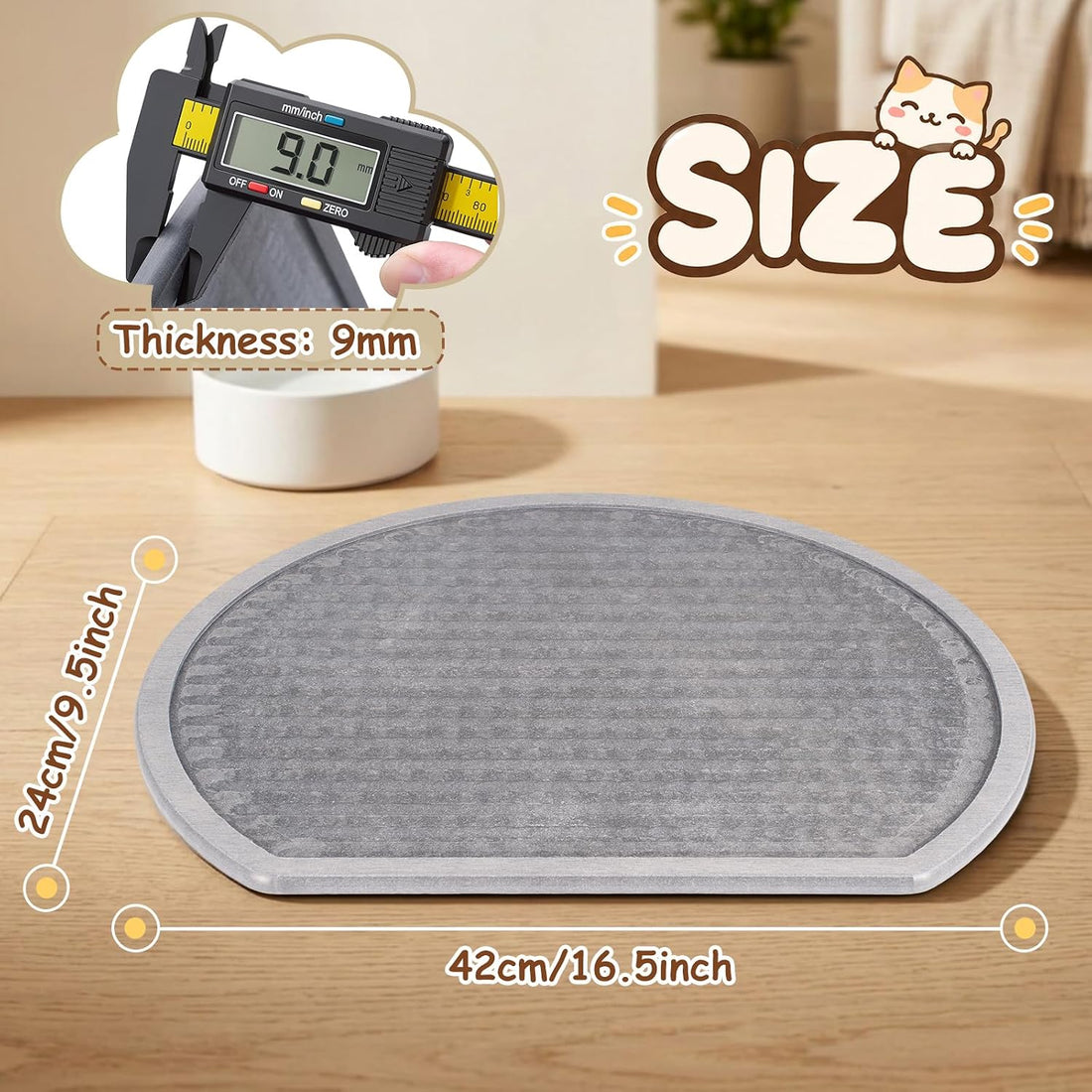 Stone Pet Bowl Mat for Dogs and Cats, Absorbent Quick Dry