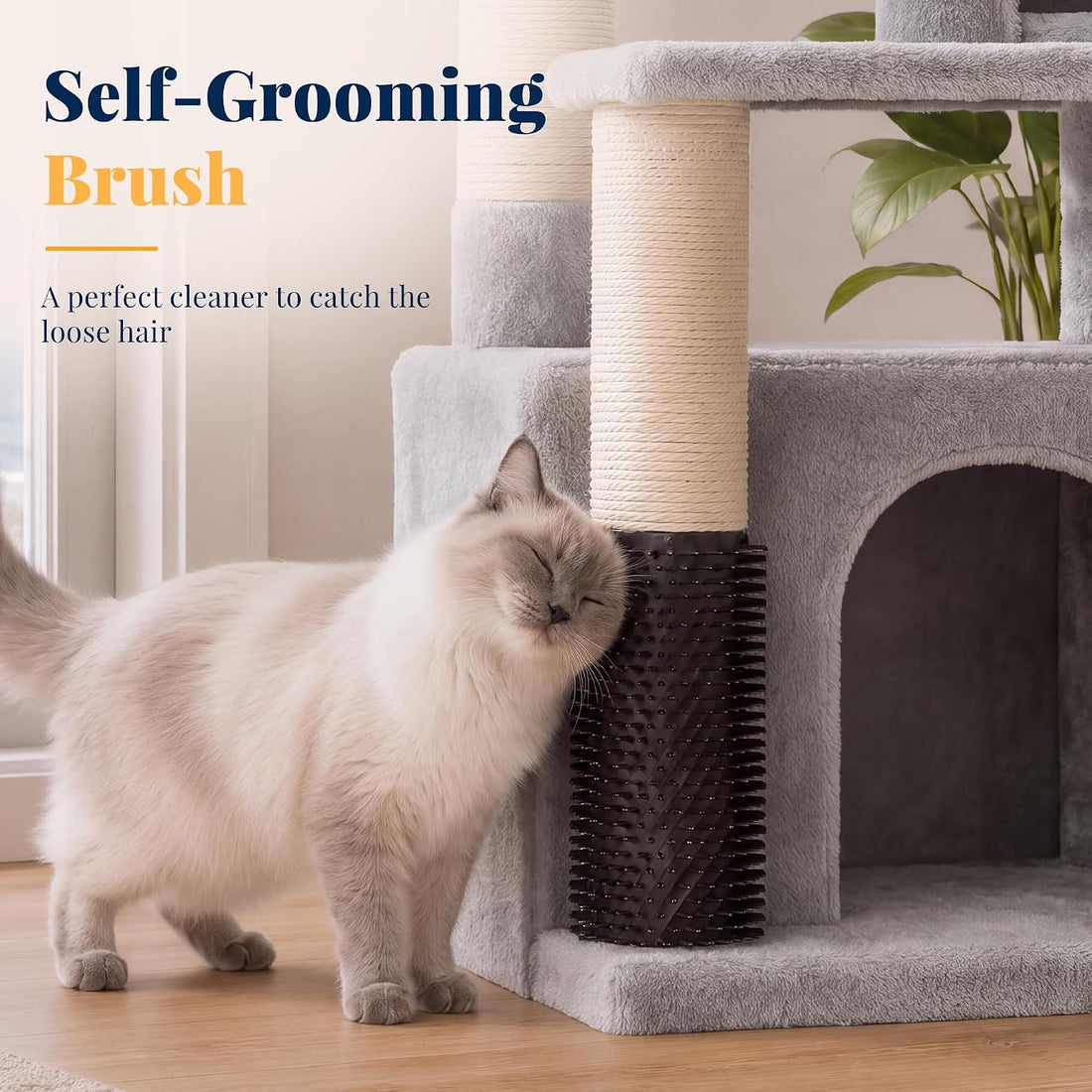 Hey-brother Cat Tree Tower, Scratching Posts with Extra Large Platform
