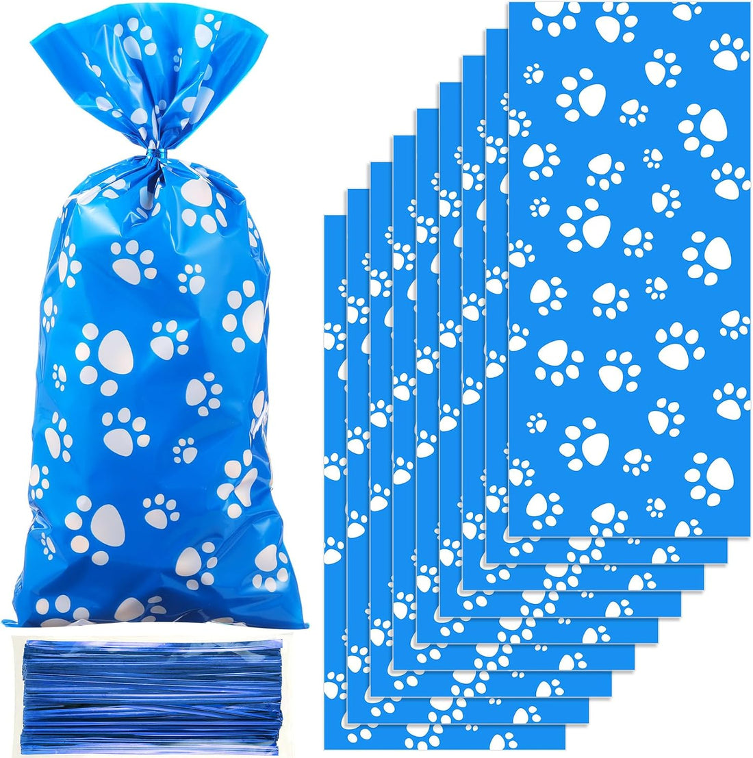 Blulu 100 Pcs Dog Treat Bags Puppy Party Favor