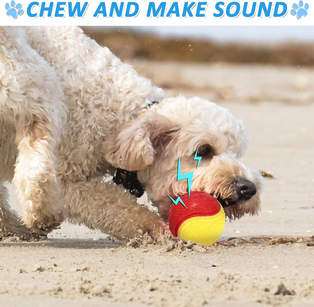 6Pcs Squeaky Dog Balls, Dog Toys Balls for Training
