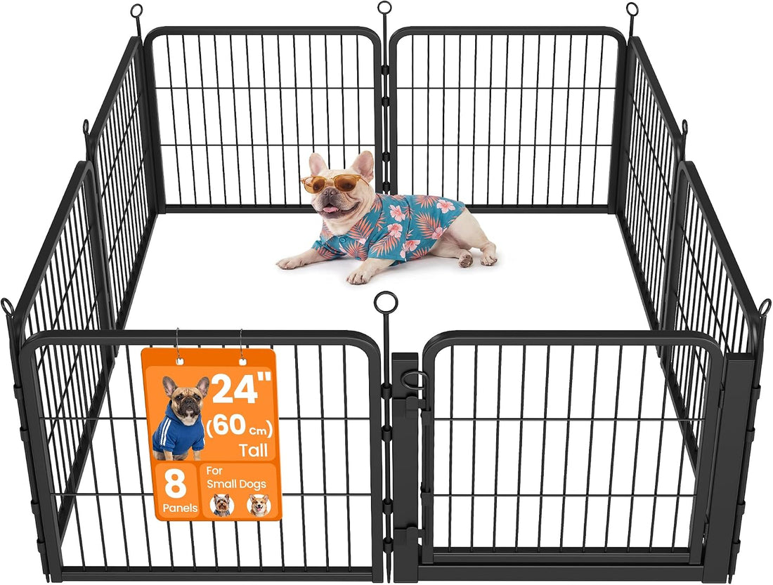 Feandrea 8-Panel Dog Playpen, 67 x 67 x 40 Inch