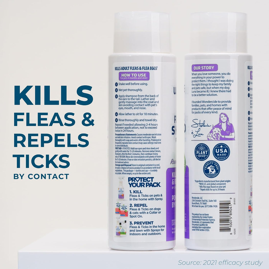 Wondercide - Flea & Tick Shampoo for Dogs and Cats