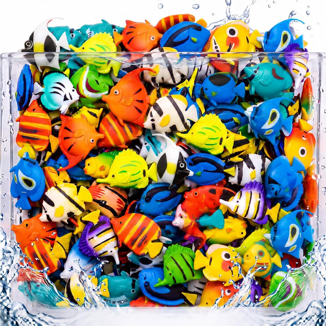 Weewooday 20 Pcs Artificial Moving Fishes Plastic