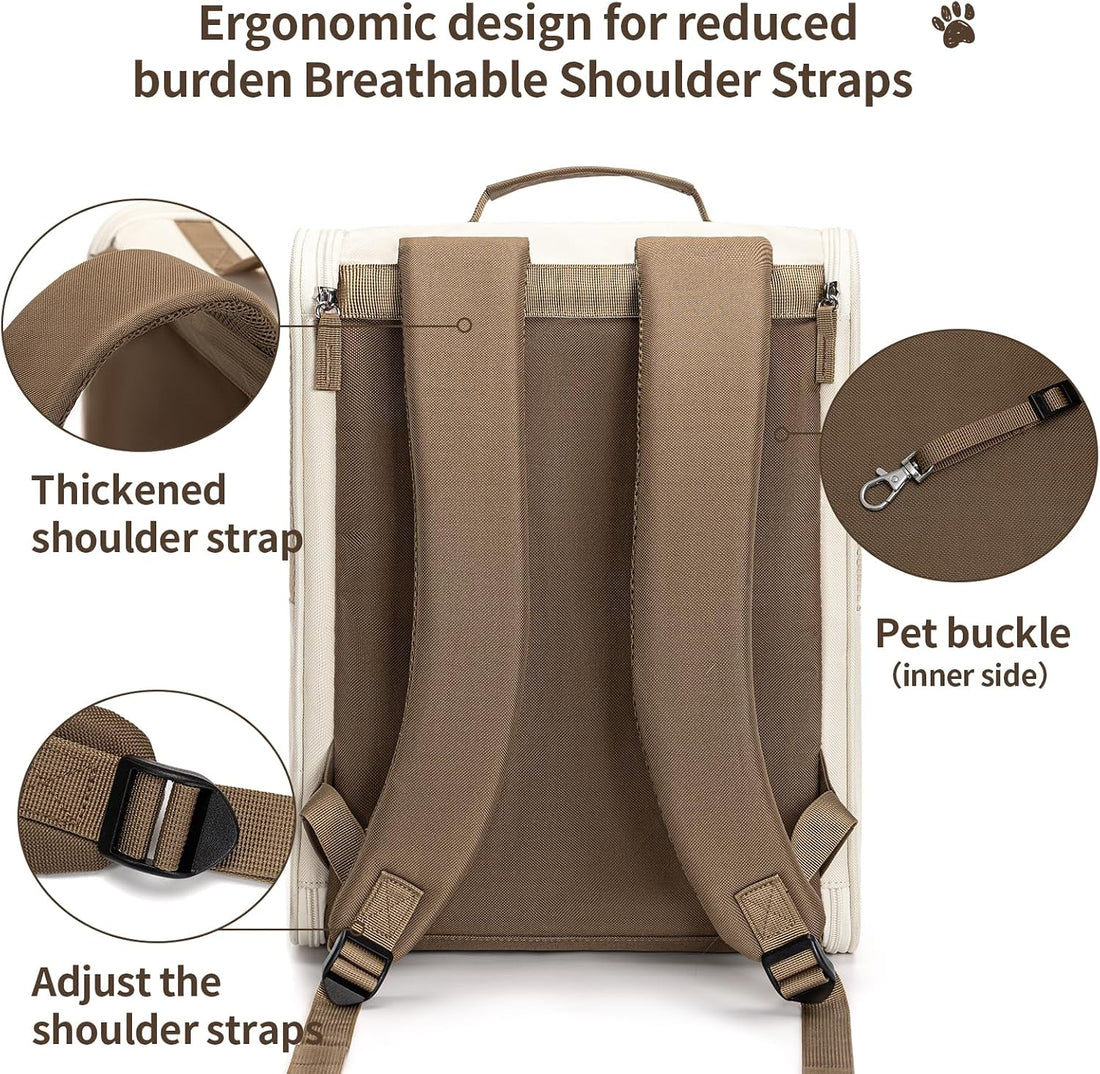 wakytu Cat Carrier Backpack,Pet Backpack Carrier for Small Cats