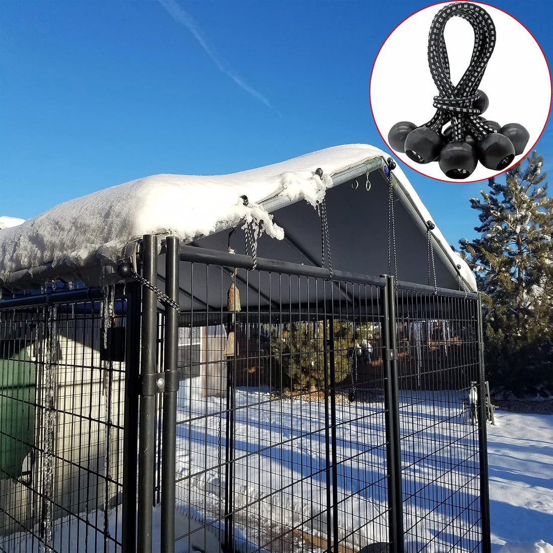 Dog Kennel Shade Cover 90% Sunblock Shading Cloth Net Mesh Tarp 10x10