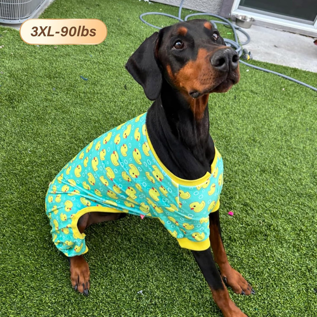 KYEESE Velvet Dog Pajamas for Medium Large Dogs Soft Onesie
