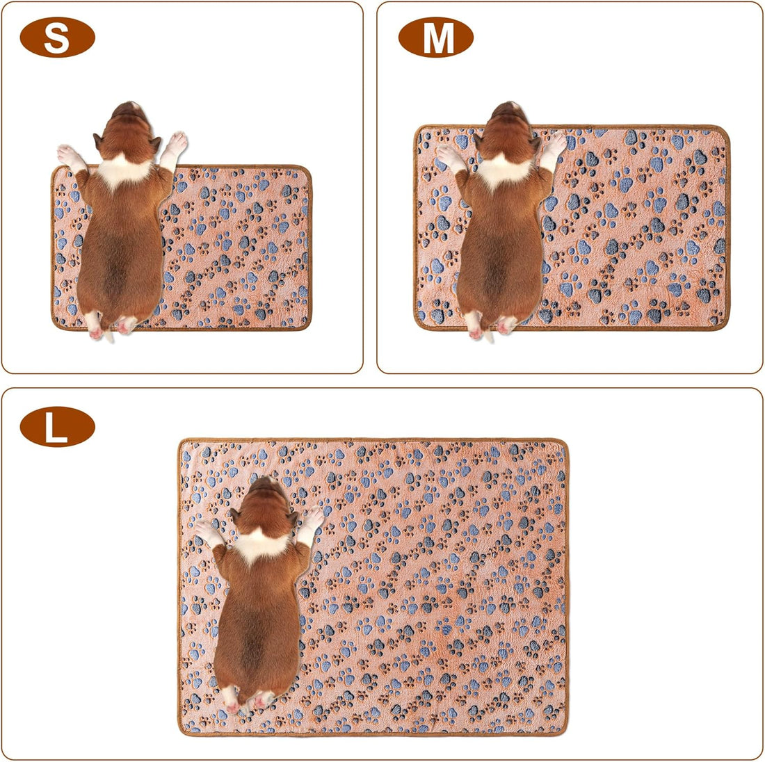 1 Pack 3 Blankets Super Soft Fluffy Premium Fleece Pet Blanket
