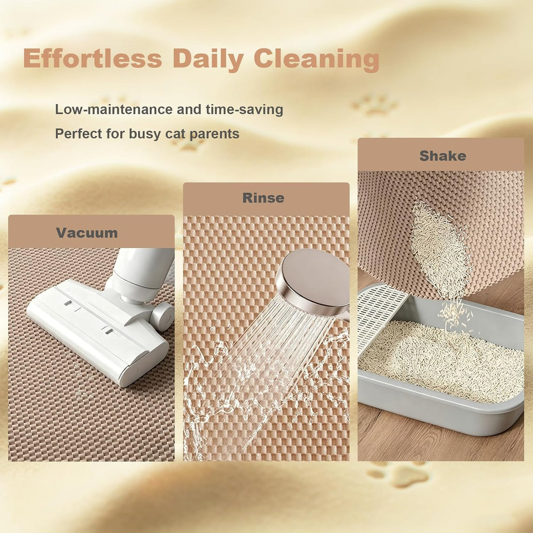Cat Litter Mat, 23" x 17" Trap Mat for Litter Box